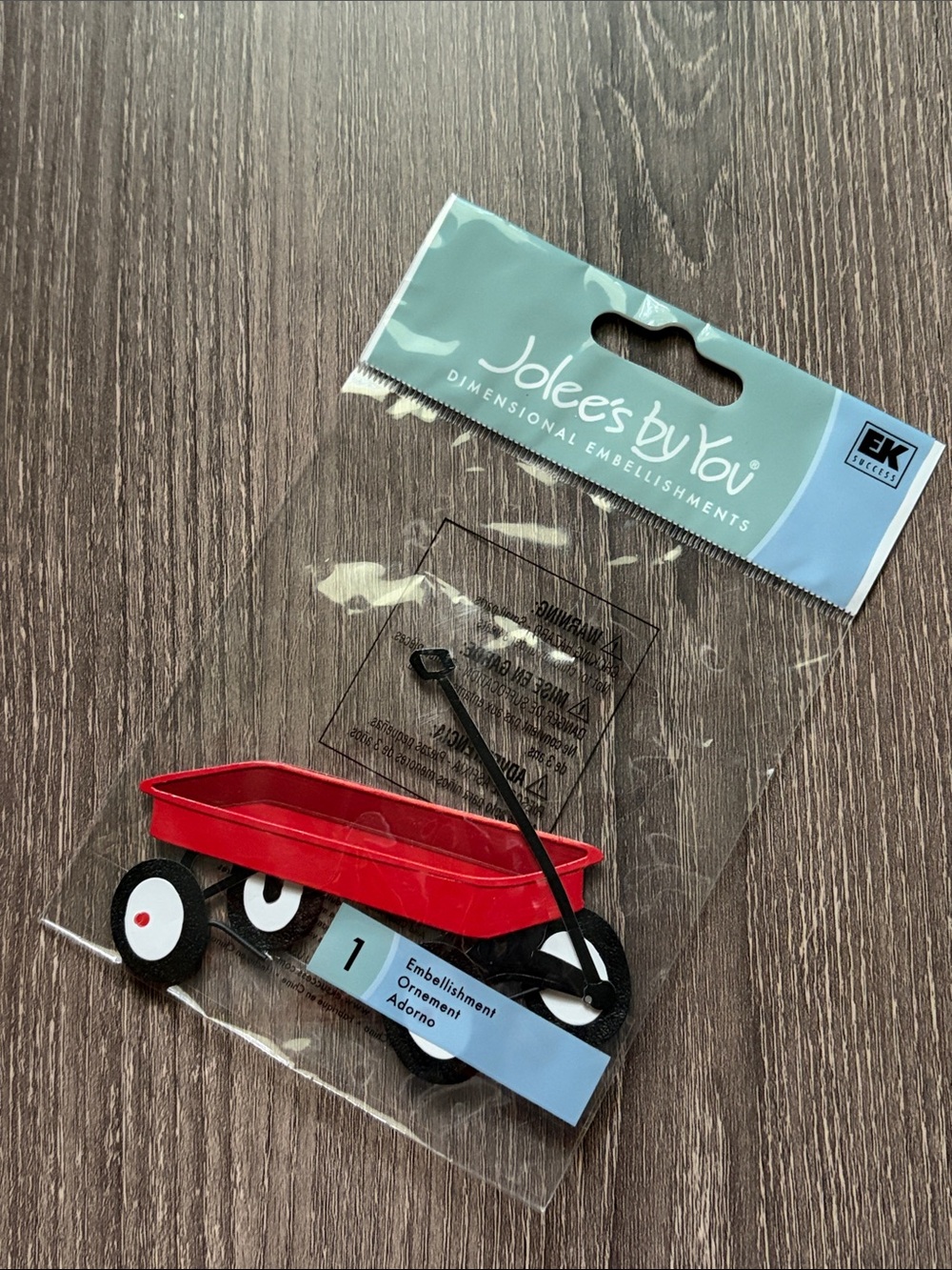 ❤️$5 EK Success Jolee's Boutique Red Wagon